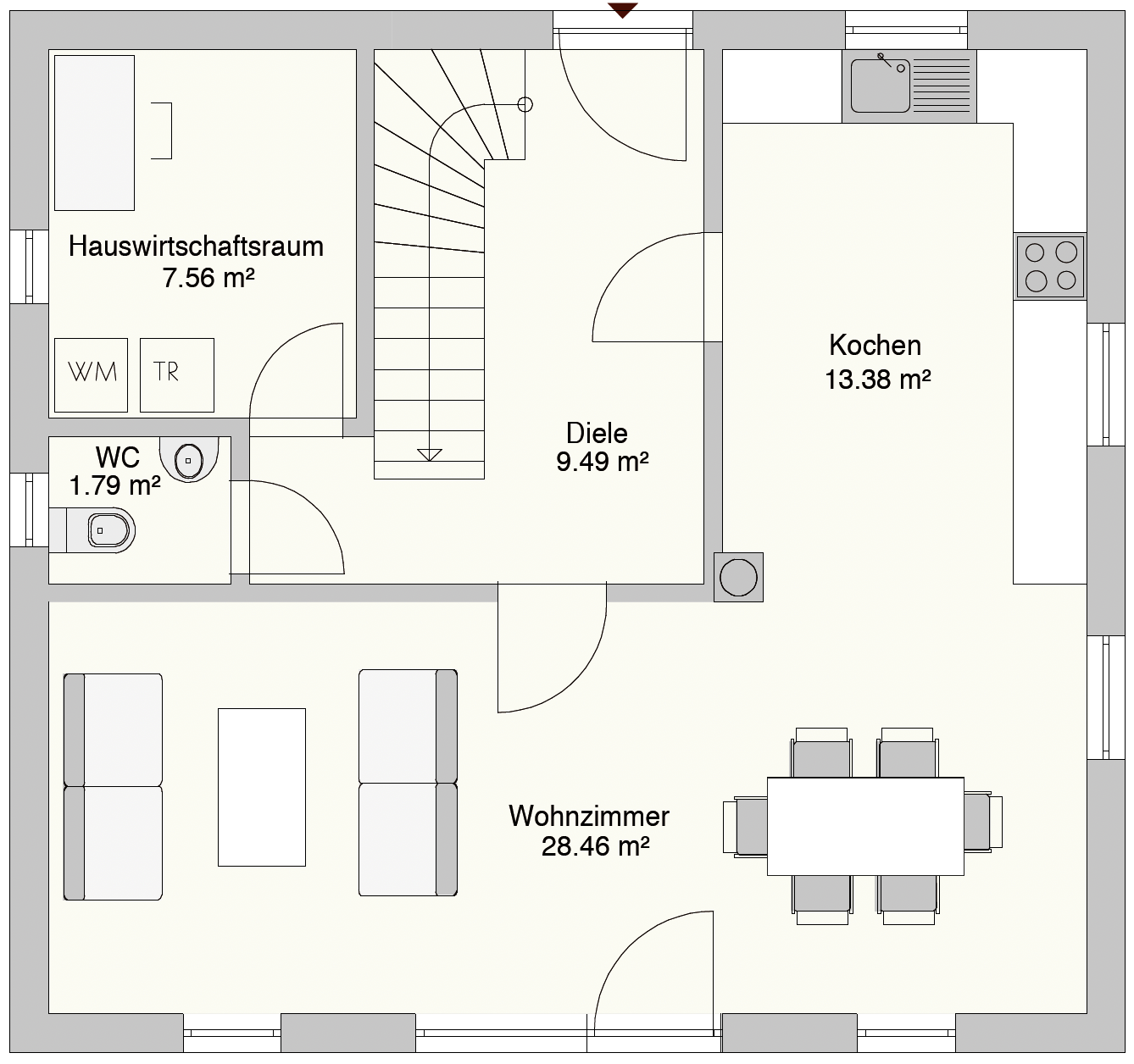 Grundriss kompakt